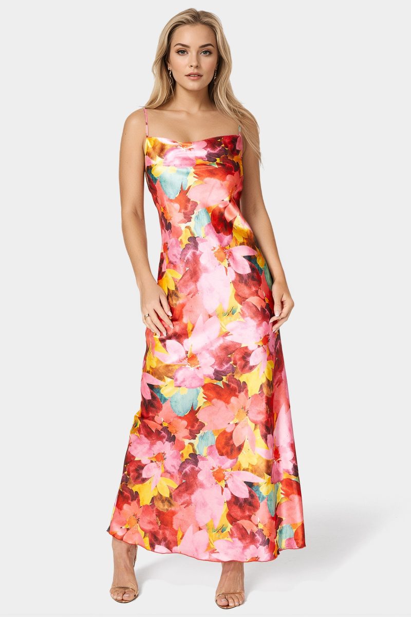 Printed Stain Maxi Dress