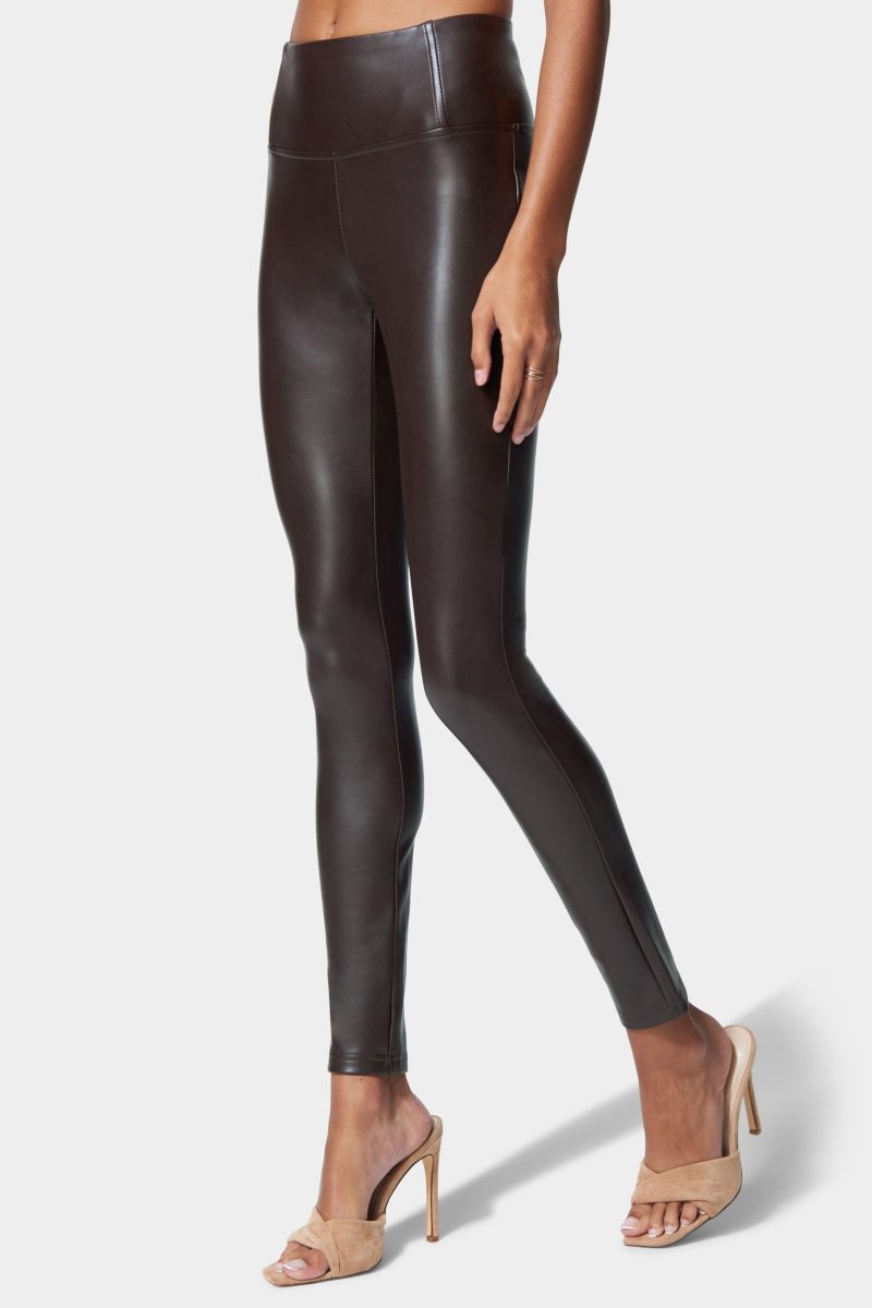 High Waist Vegan Leather Legging