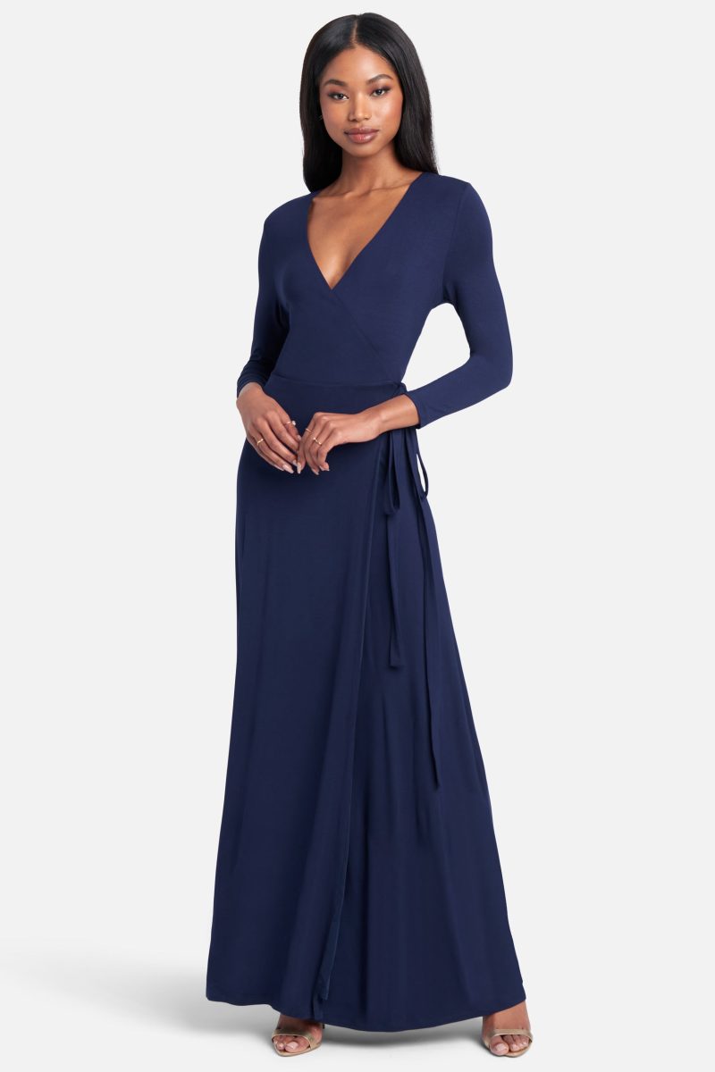 Tie Front Surplice Gown