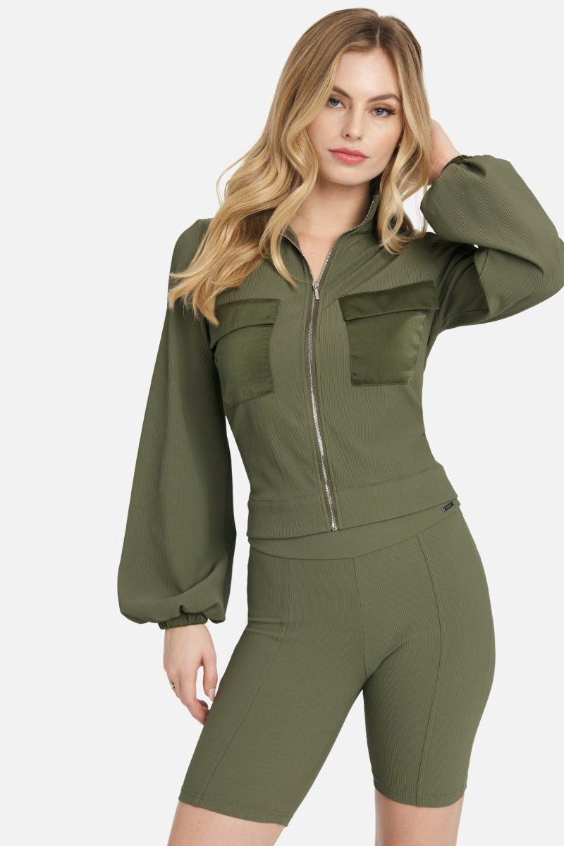 Ottoman Rib Biker Short