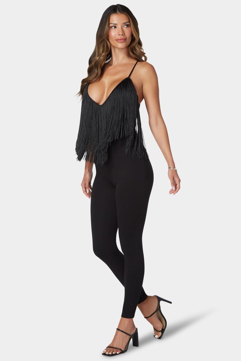 Festival Fringe Neck Jumpsuit