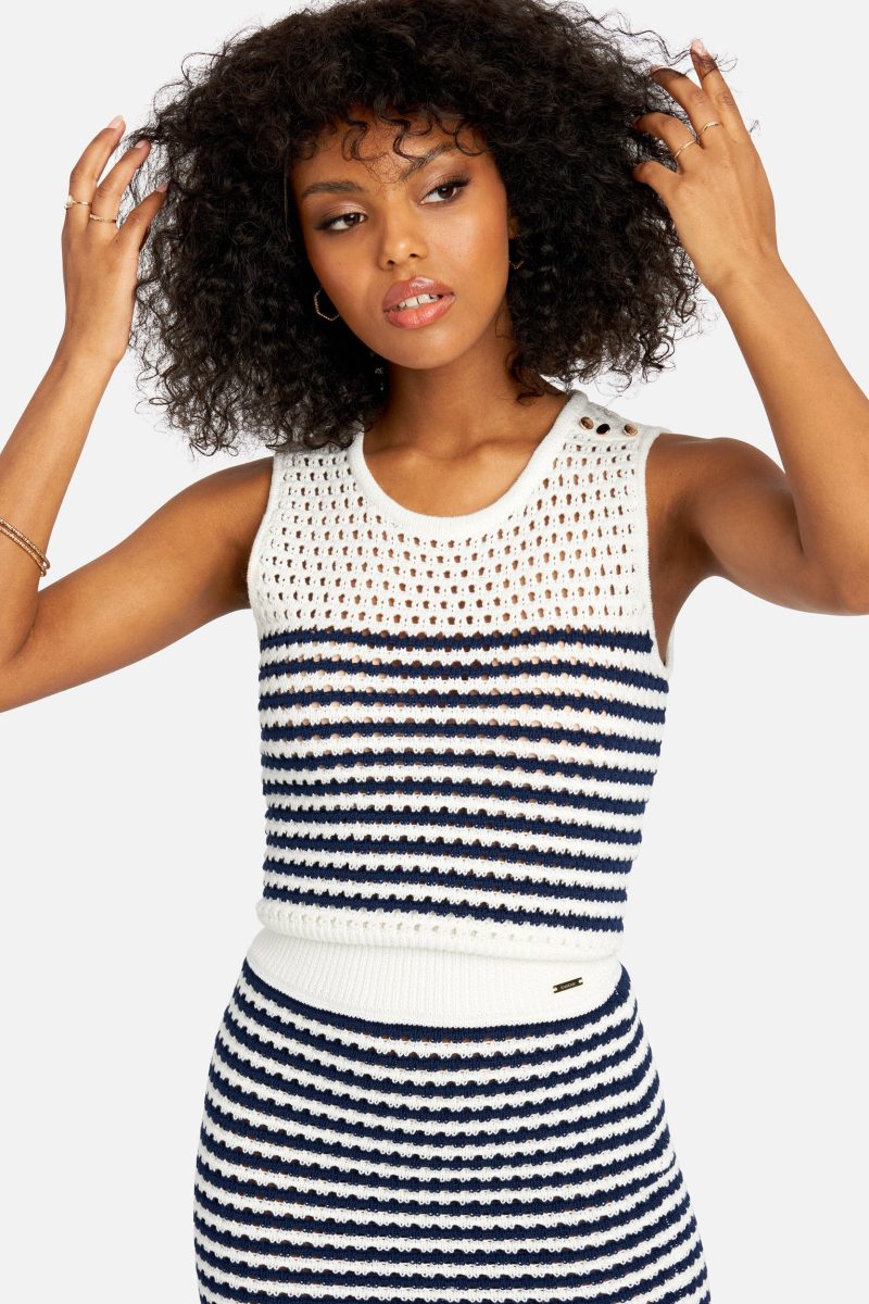 Snap Shoulder Sweater Top