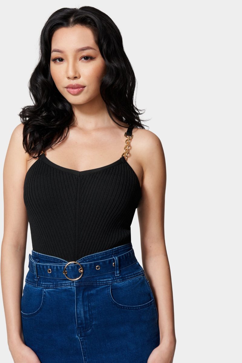 Hardware Strap Sweater Cami