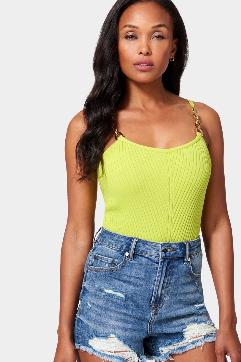 Hardware Strap Sweater Cami