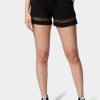 Bebe Logo Mesh Inserts Scuba Shorts