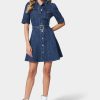 Button Down Denim Dress