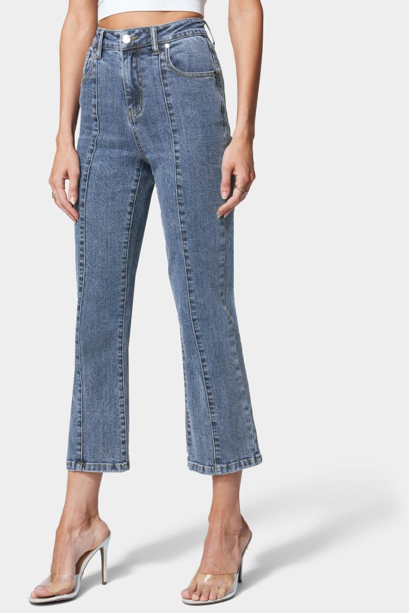 Seamed Straight Leg Jean