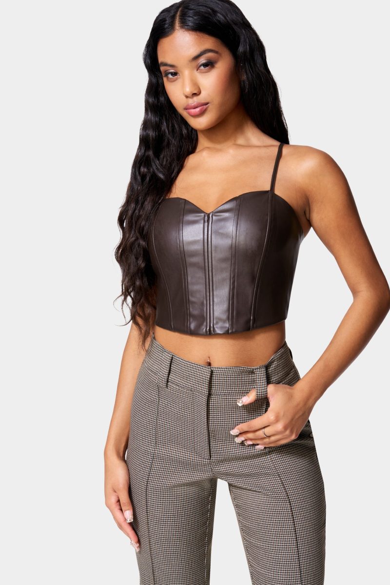 Vegan Leather Bustier