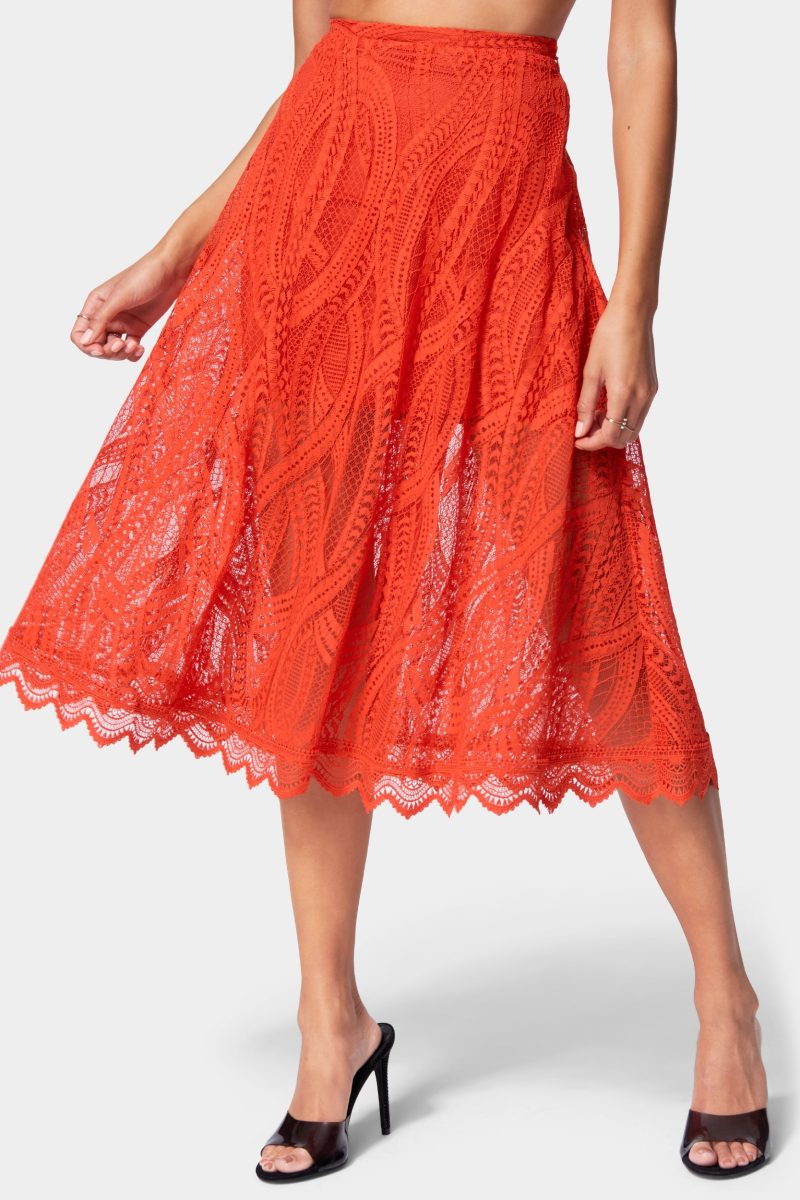 Corded Lace Full Skirt