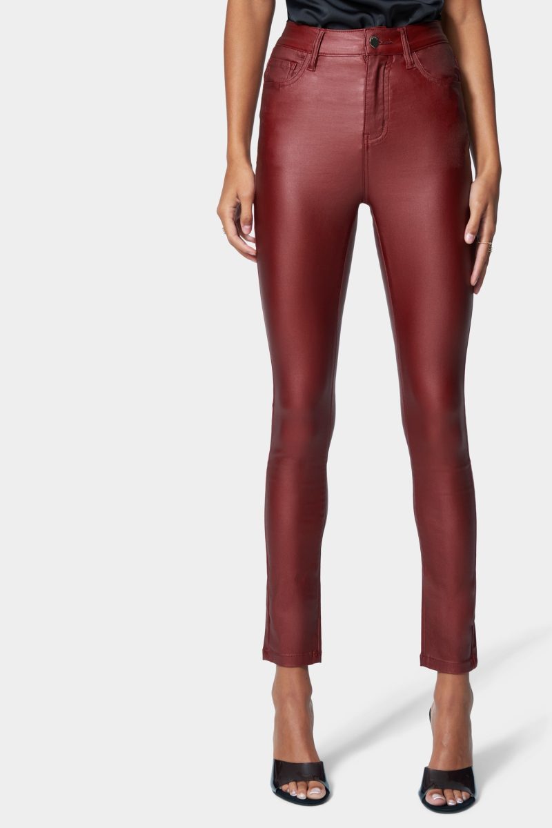 Coated Denim Skinny Jean