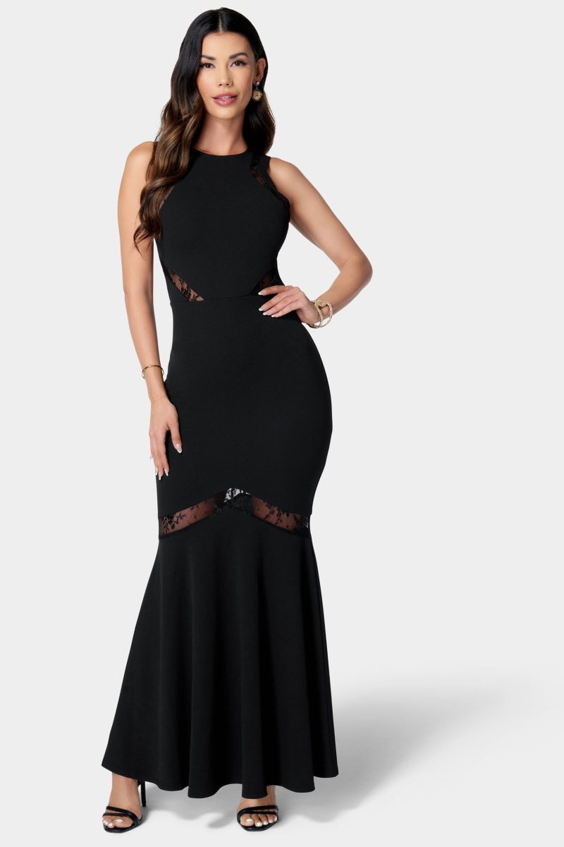 Mesh Inset Gown