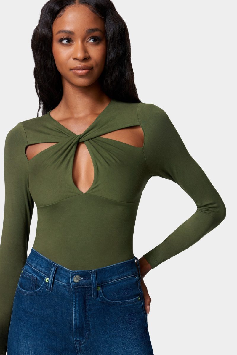 Cross Front Knit Top