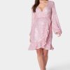 Sparkle Wrap Mini Dress