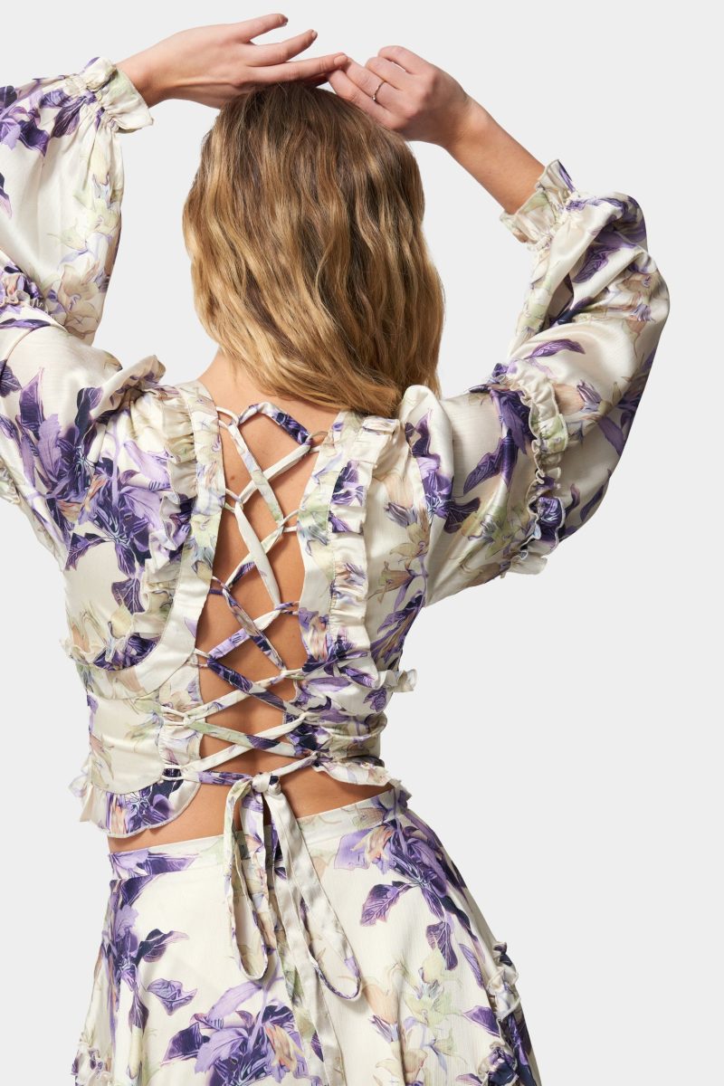 Yoryu Ruffle Wrap Top