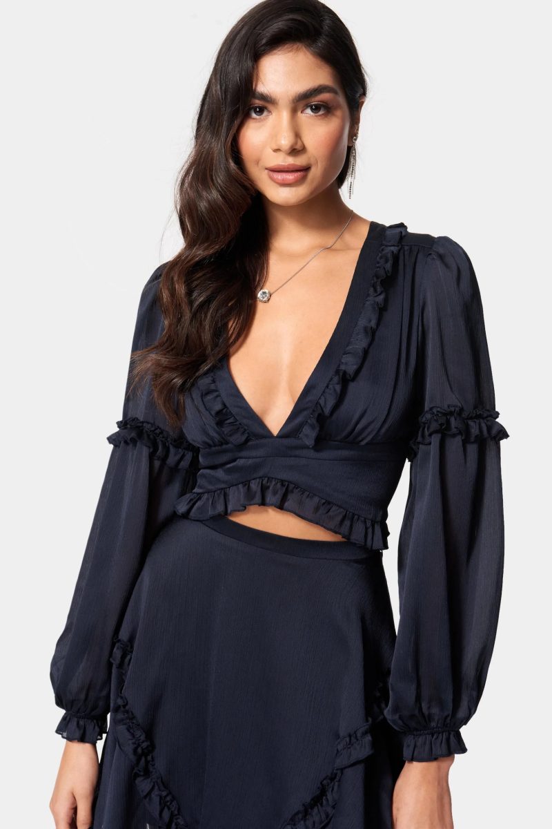 Yoryu Ruffle Wrap Top