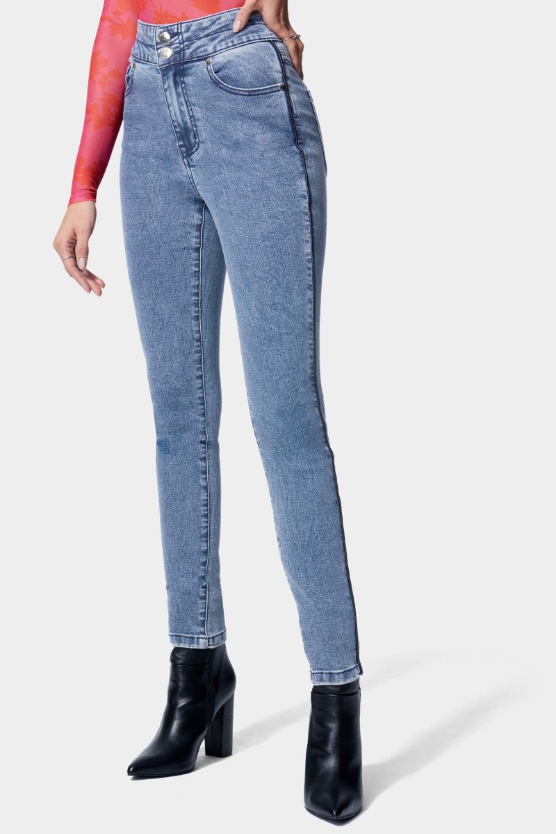 High Waist Skinny Leg Jeans