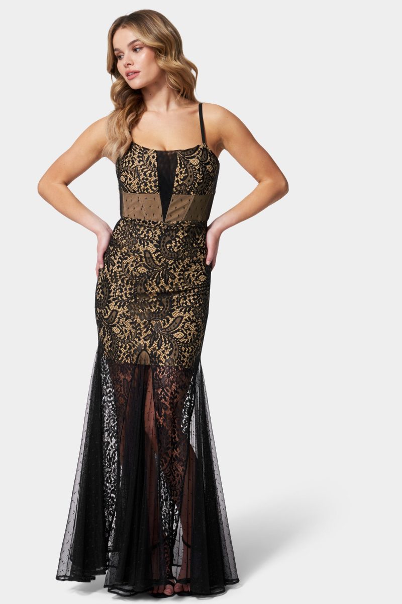 Lace Corset Mermaid Gown