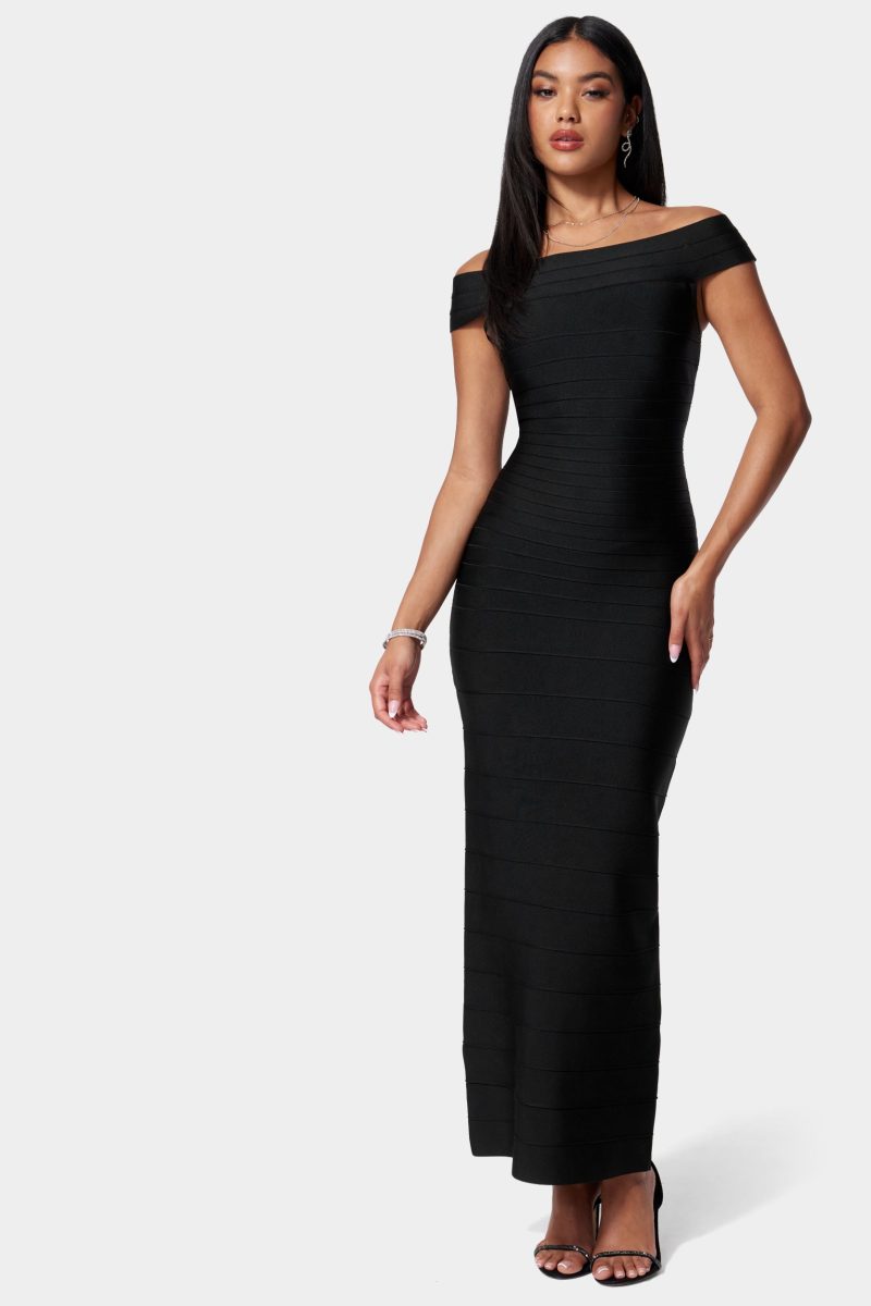 Luxe Bandage Off Shoulder Gown