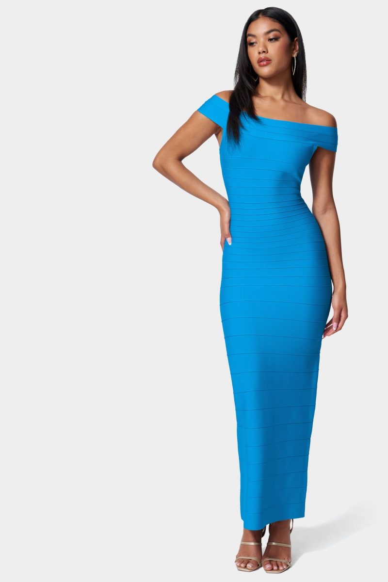 Luxe Bandage Off Shoulder Gown