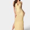 Bandage Open Back Gown