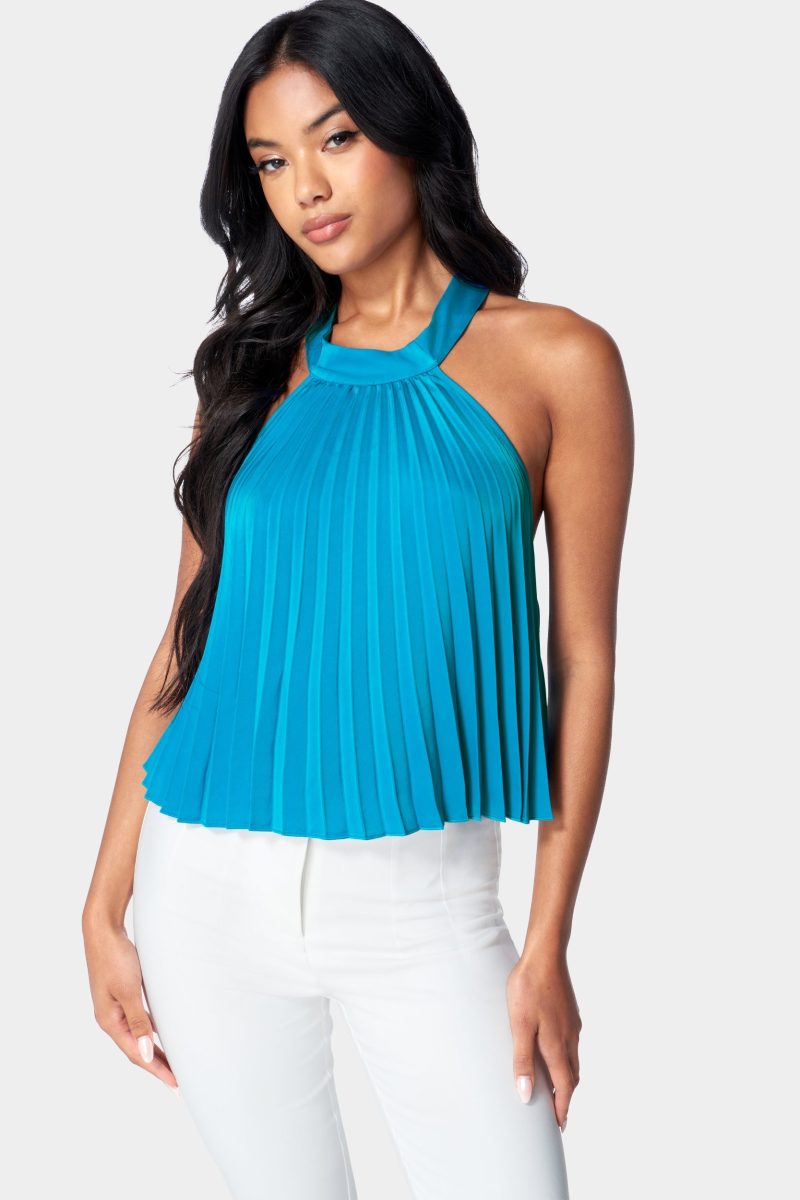 Pleated Halter Top