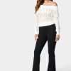 Flared Pull On Knit Pant