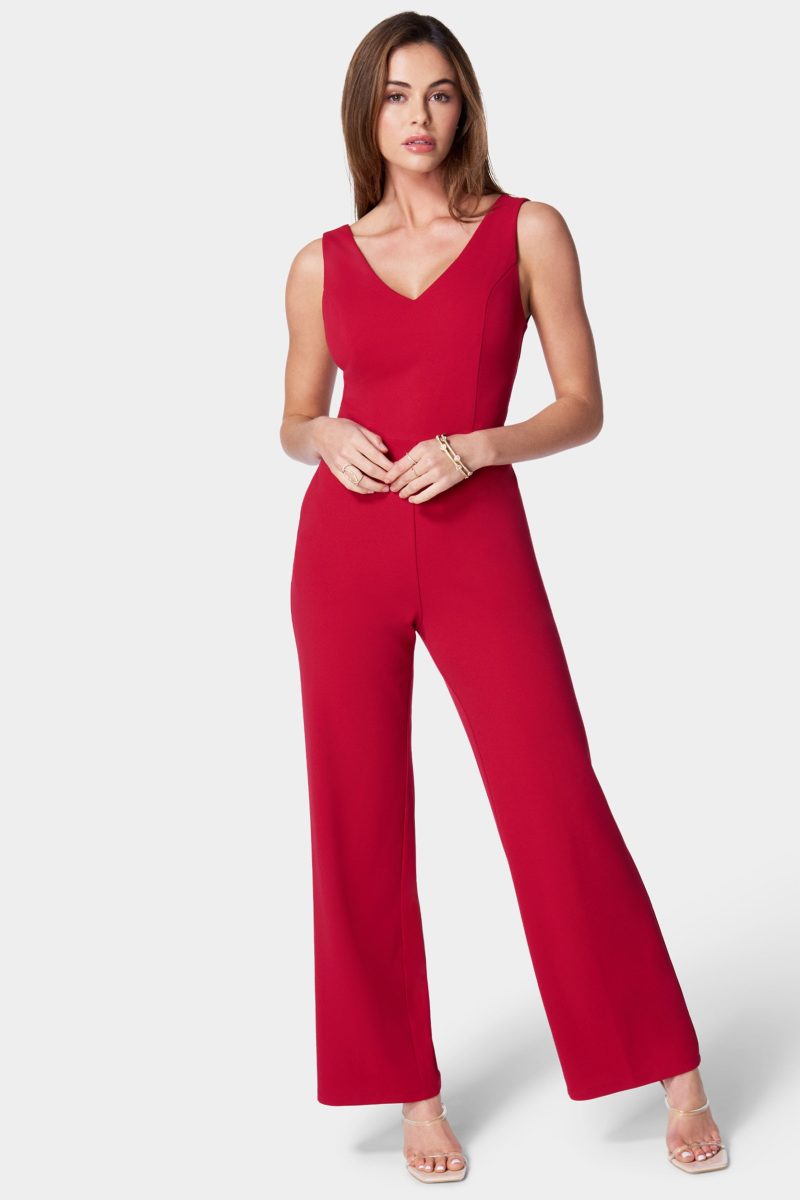 V Neck Core Jumpsuit