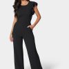 Flutter Sleeve Core Jumpsuit