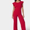 Flutter Sleeve Core Jumpsuit