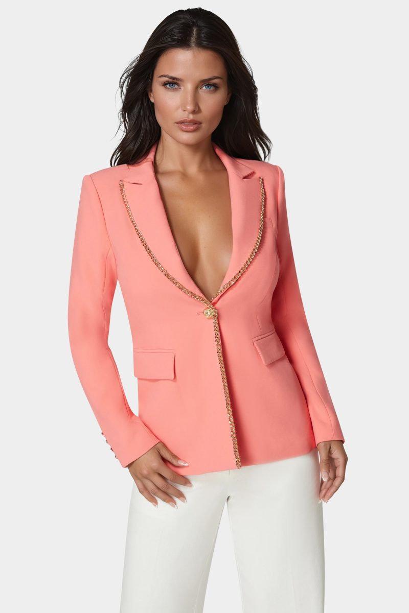 Tailored Gold Chain Trim Jacket