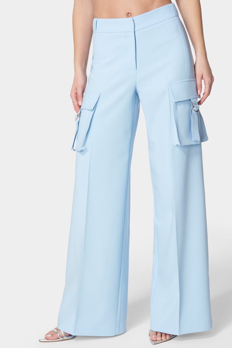High Waist Ultra Wide Leg Cargo Pant