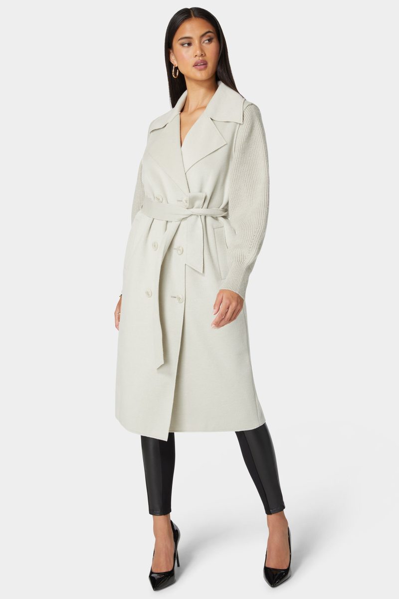 Sweater Sleeve Double Face Coat