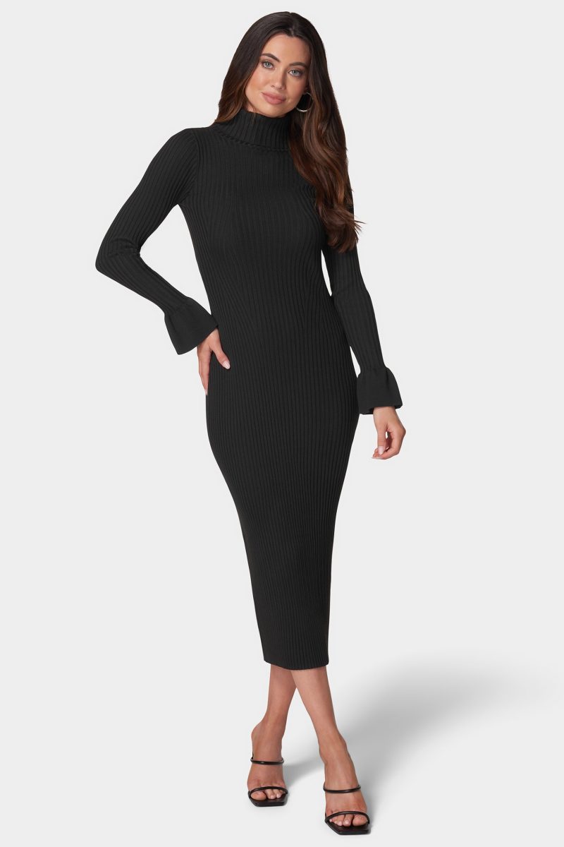 Bell Sleeve Sweater Dress