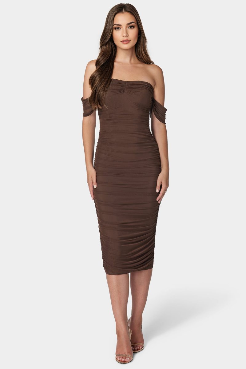 Ruched Midi Dress