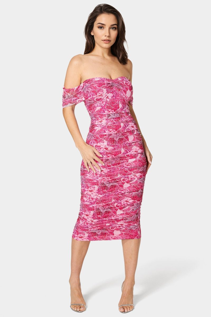 Ruched Midi Dress