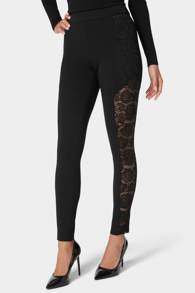 High Waist Lace Combo Insert Pdr Legging