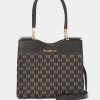 Bebe Cinzia Printed Monogram Satchel