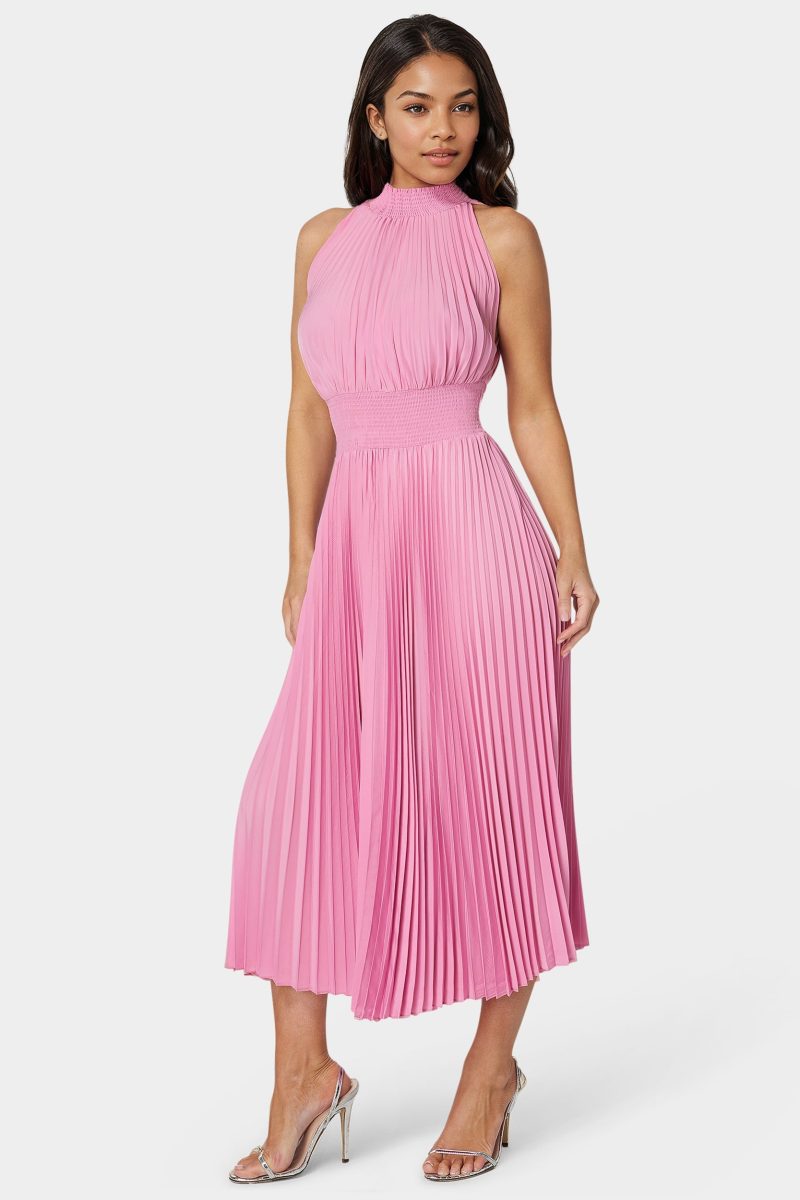 Sleeveless Pleated Dress