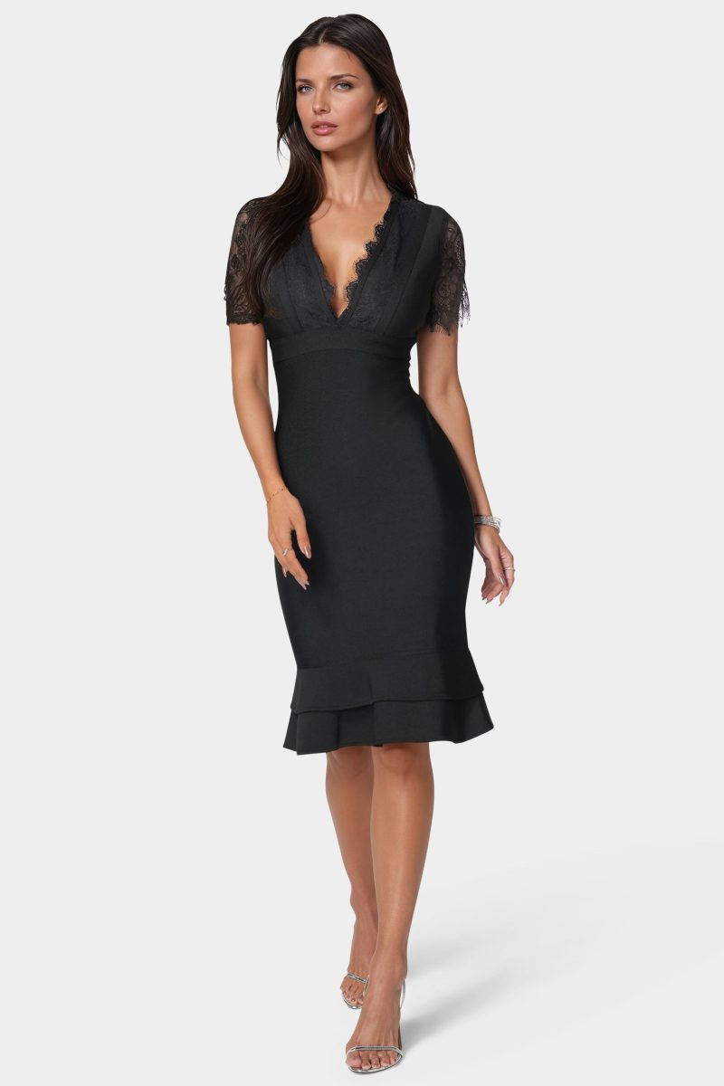 Bandage & Lace Dress