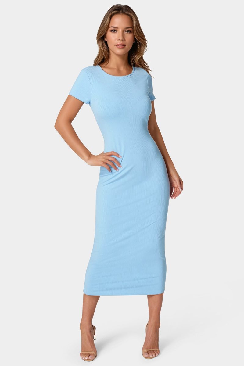 Rib Maxi T-Shirt Dress
