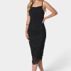 Emmaline Shirred Mesh Slip Dress