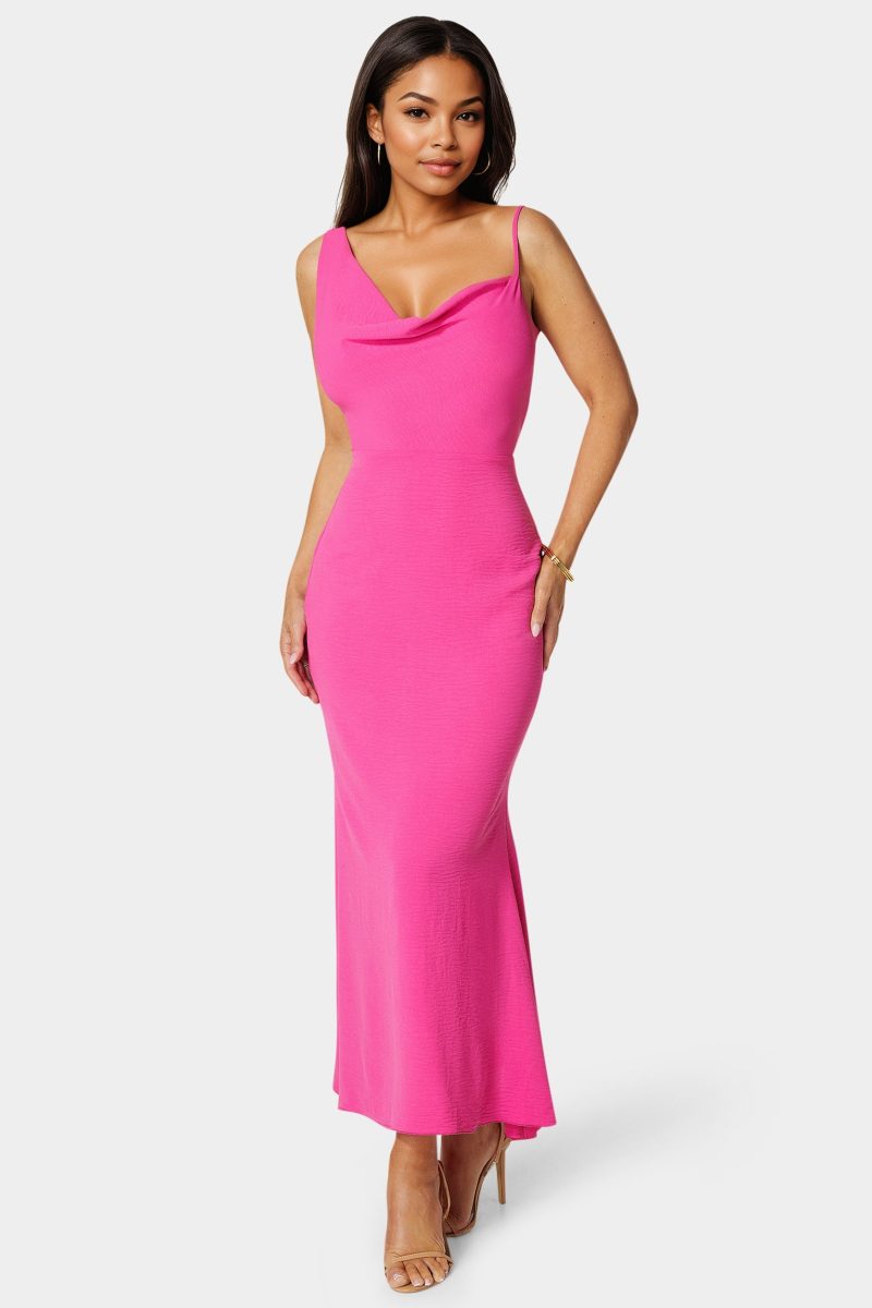 Airflow Cowl Maxi Dress