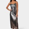 Ombre Sequin Maxi Slip Dress
