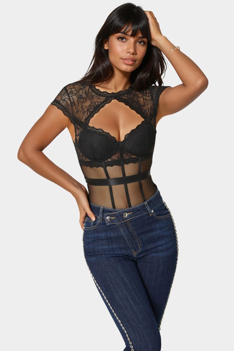 Lace & Mesh Bodysuit