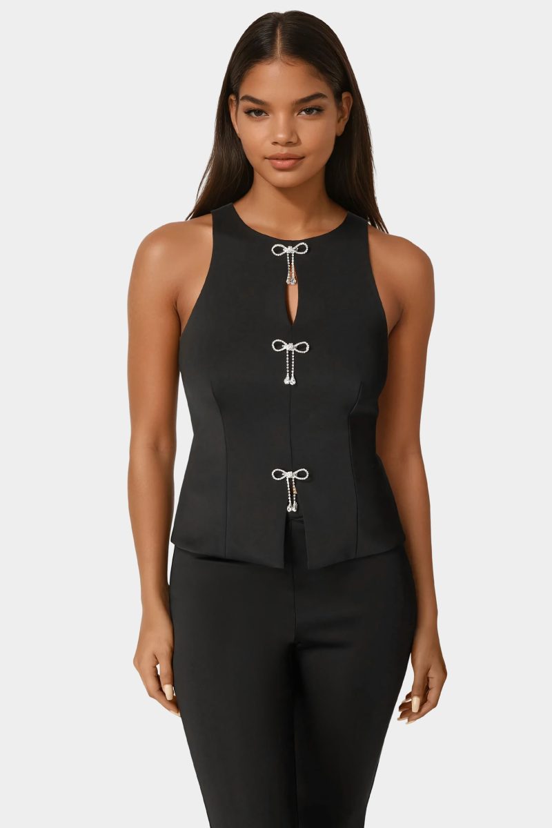 Bow Halter Neck Top