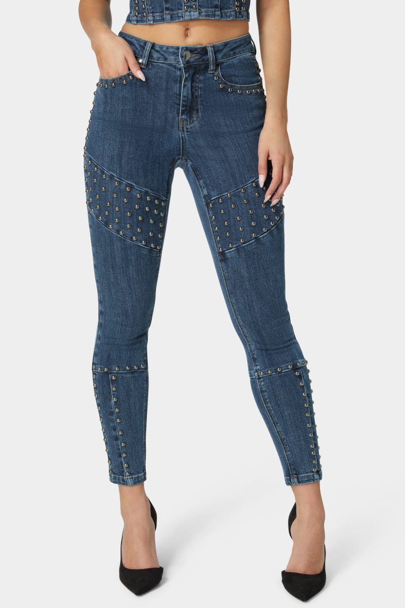 Natural Waist Skinny Leg Jeans