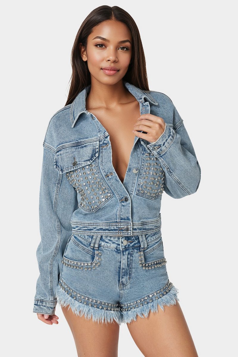 Studded Denim Jacket