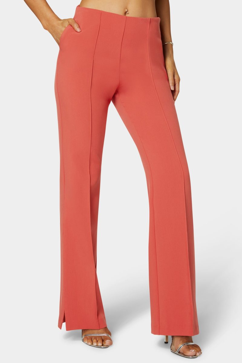 High Waist Tailored Straight Leg Pant