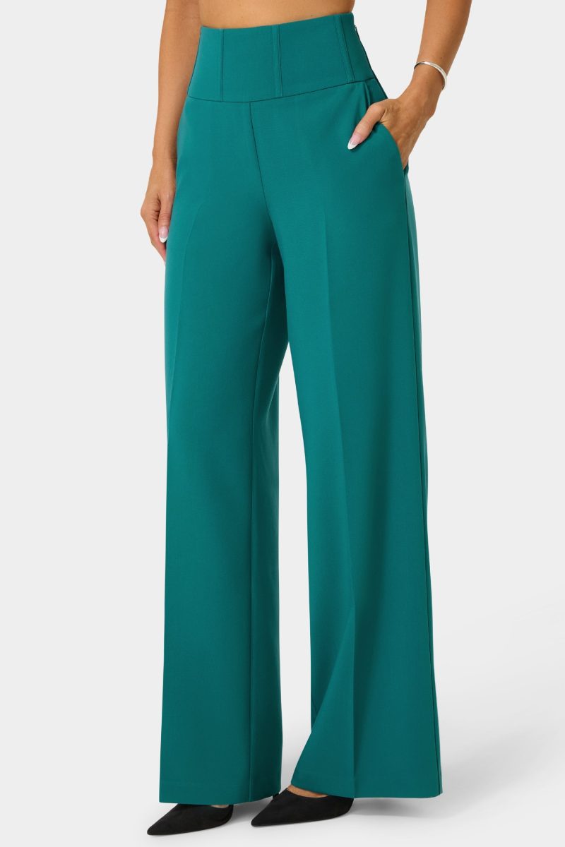 Tailored High Waist Palazzo Leg Pant