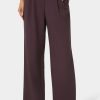 Tailored Foldover Waistband Wide Leg Pant